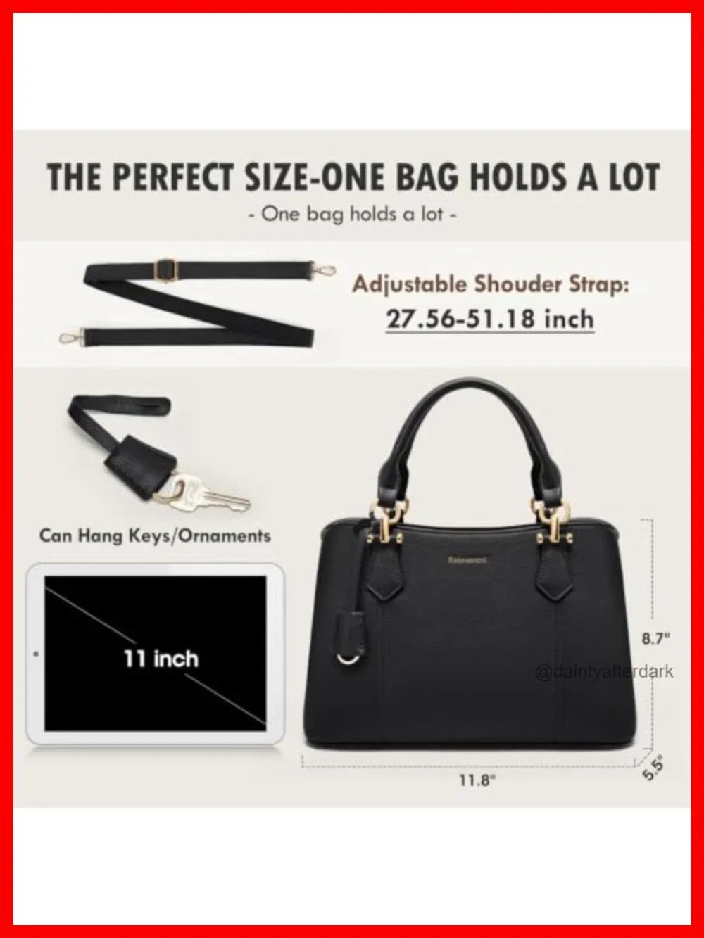 Waterproof Satchel Handbag Women Top-Handle Crossbody Faux Leather